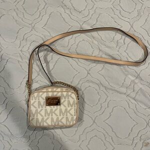 Michael Kors Beige Crossbody Bag